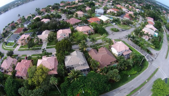 Suburban Neighborhood In Florida